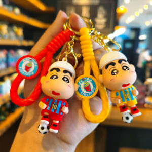 cute cartoon football keychain – shinchan style