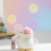 flippered pink penguin (mink fabric)
