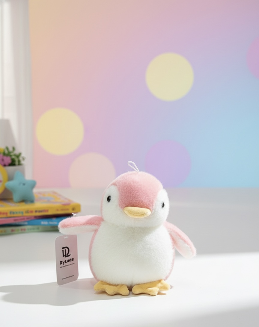 flippered pink penguin (mink fabric)