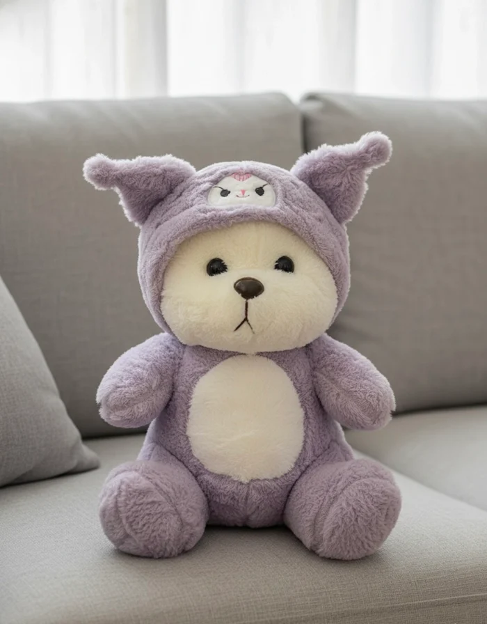 Kuromi Lena Bear Plush Toy – 35 CM