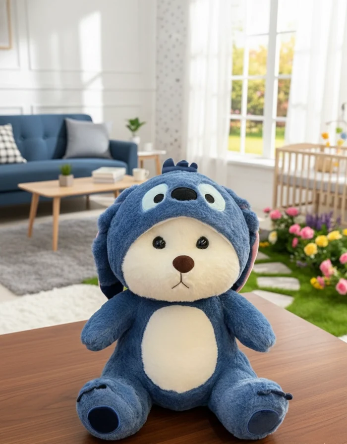 Stitch Lena Bear Plush Toy – 35/50 CM Cartoon Character Soft Toy