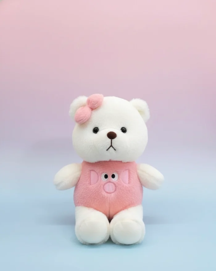 Strawberry Lilly Bear Soft Toy – 40 CM Cute Plush Toy