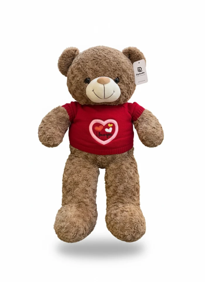 Love Sweater Teddy – 80 cm (Big Plush Teddy Bear with Cute Sweater)