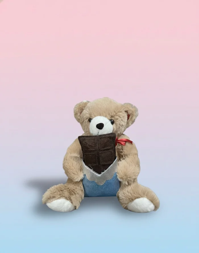 Chocolate Bear Soft Toy – 30 CM